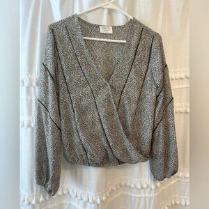 Sienna Sky Black and white blouse size XS